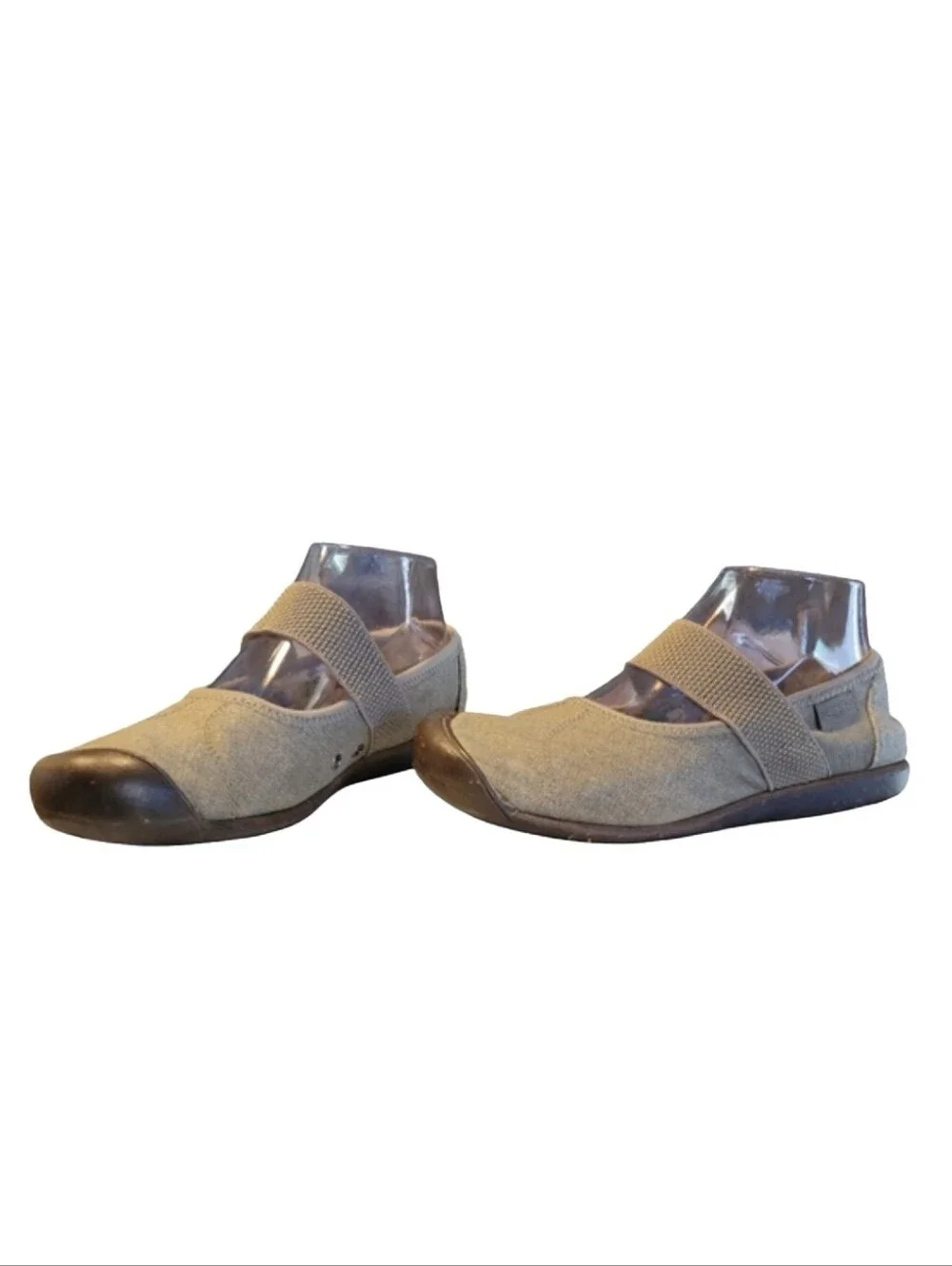 Keen Sienna Canvas Mary Jane Flats  Tan Beige Women's Size 7
